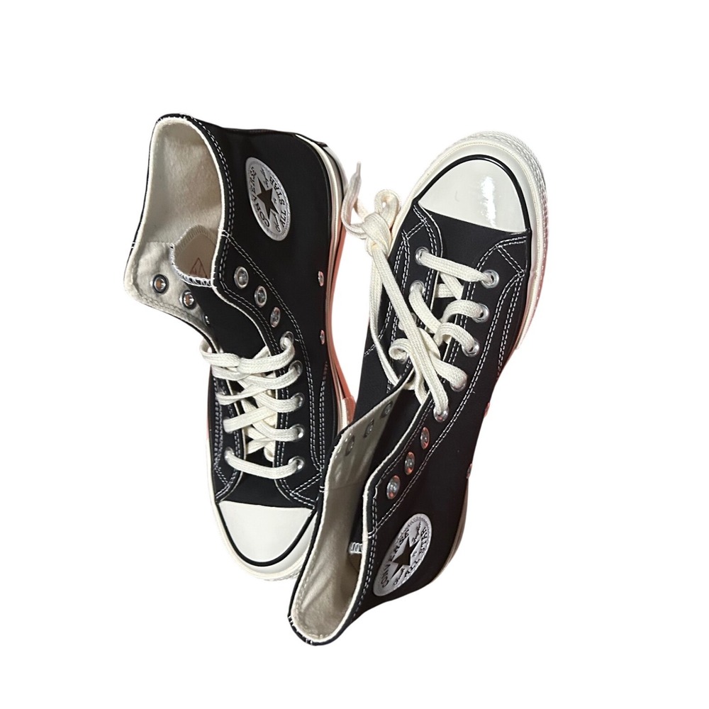 Converse Chuck 70 Hi Black Egret High Top Sneakers 162050C Mens 8 Womens 10 - Picture 3 of 7